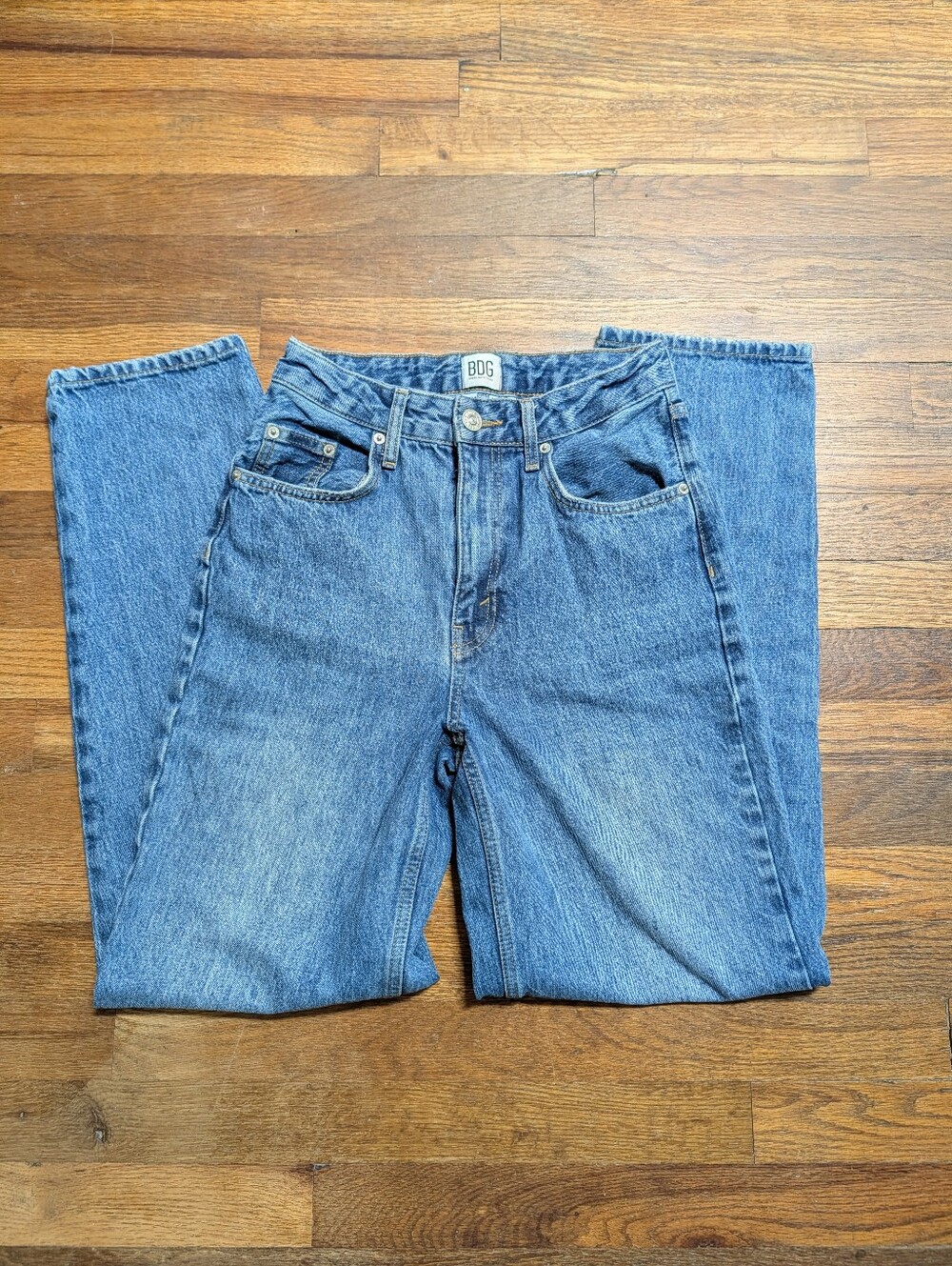 BDG High Rise Baggy Jeans Womens Size 26 Medium Wash Denim Urban Outfitters